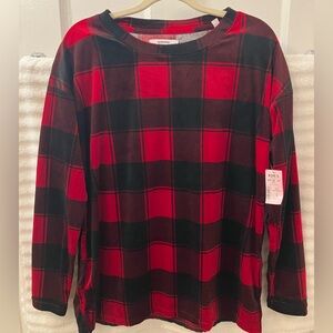 Sonoma Womens Black and Red Plaid PJs